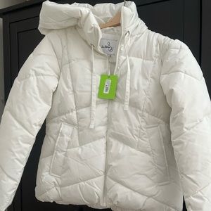 NWT Sam Edelman White Winter Coat